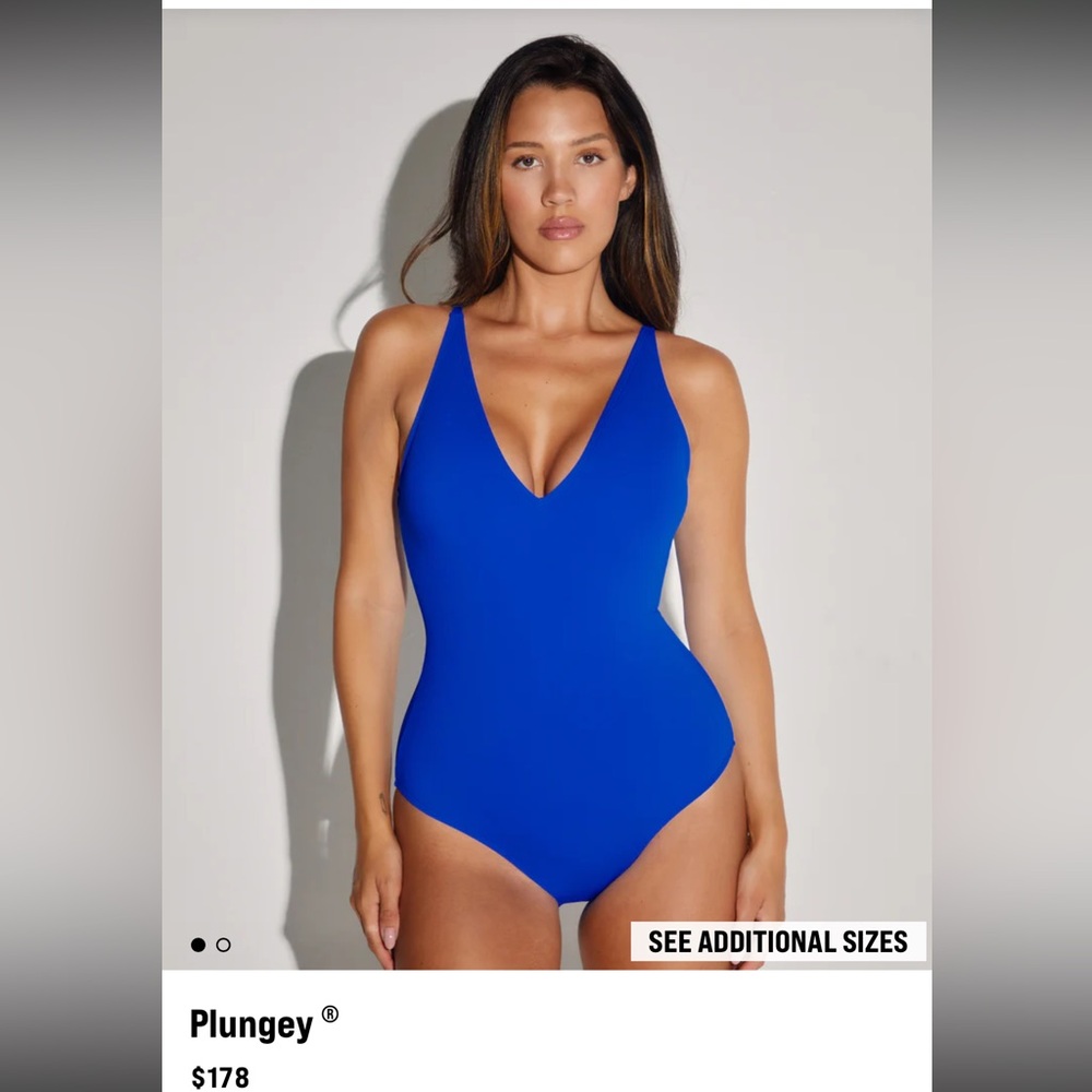 NWOT TA3 Plungey Shaping Swimsuit |
One Piece | Corset Swim | Blue